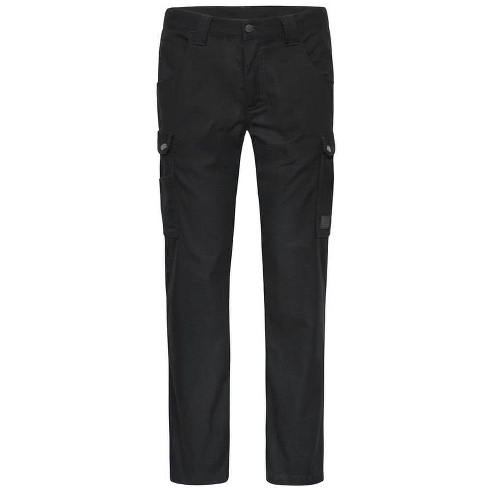 James and Nicholson James and Nicholson Men's Workwear Cargo Jogging Bottoms in Black