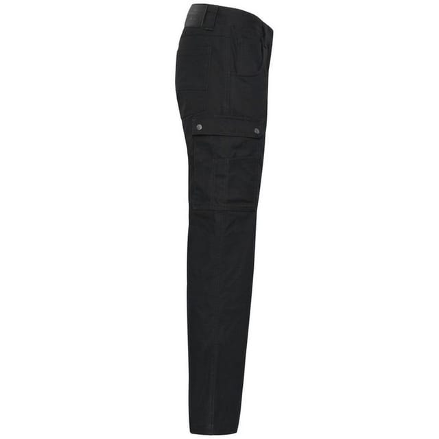 James and Nicholson James and Nicholson Men's Workwear Cargo Jogging Bottoms in Black - 3