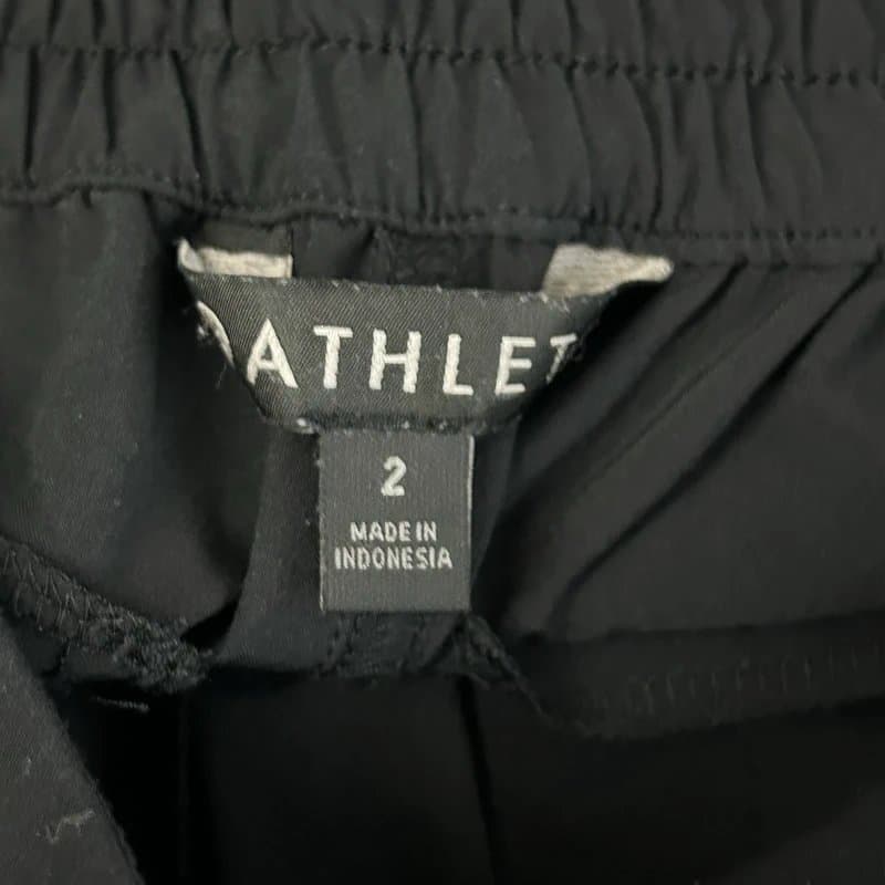 Athleta Athleta Chelsea Cargo Pants Women's Size 2 Black Zip Pockets Elastic Waist