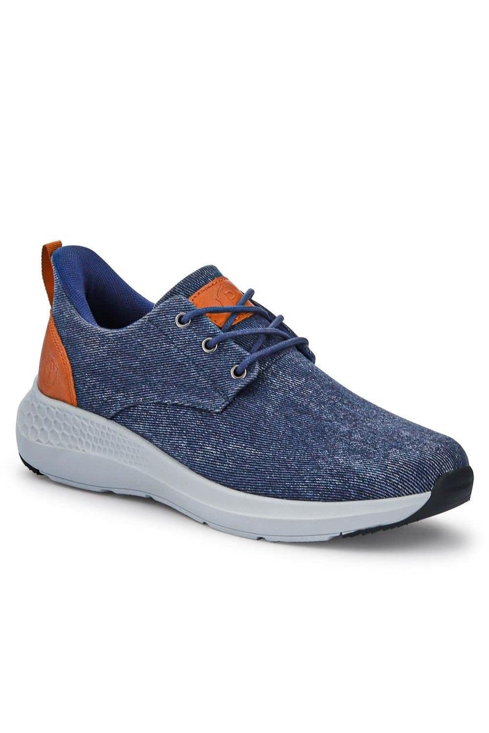 Pavers Pavers Men's Easy Step In Wide Fit Lightweight Trainers in Navy