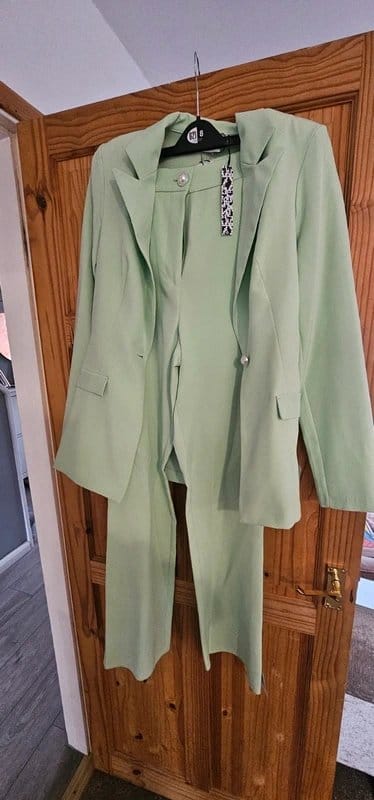 ASOS Luxe Mint Green Co-ord Blazer & Trousers Set