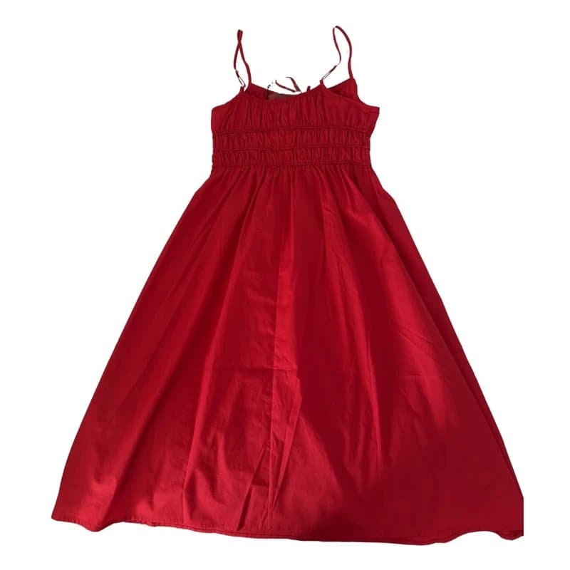 ASOS Stunning BNWT Bright Red Cotton Dress Size 12
