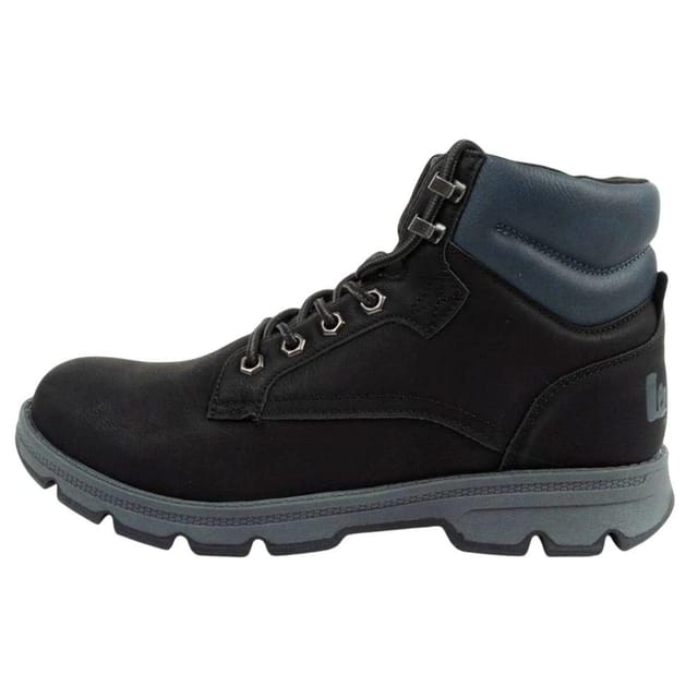 Lee Cooper Lee Cooper Men's Logo logical Leather Ankle Boots in Black - 3