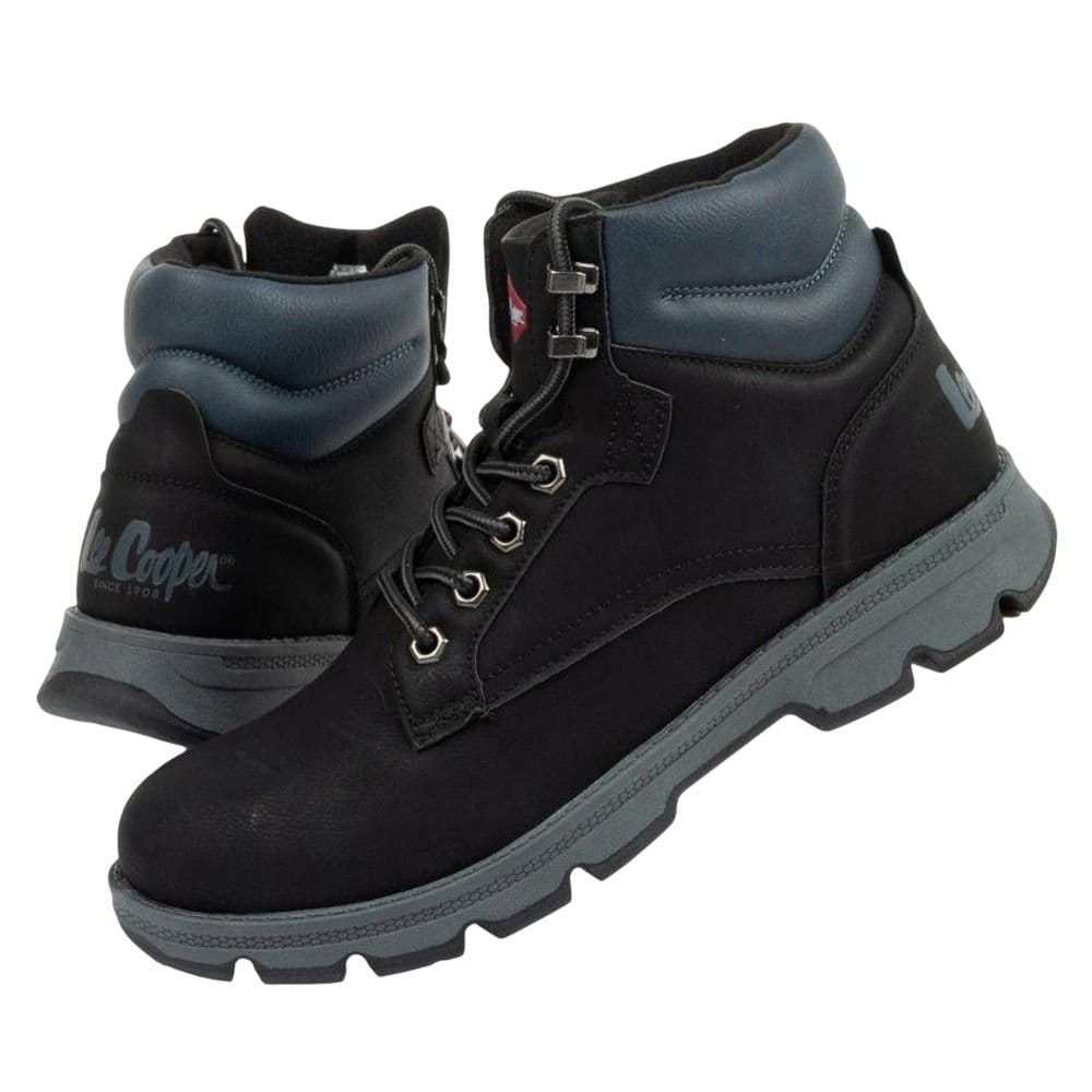 Lee Cooper Lee Cooper Men's Logo logical Leather Ankle Boots in Black - 4