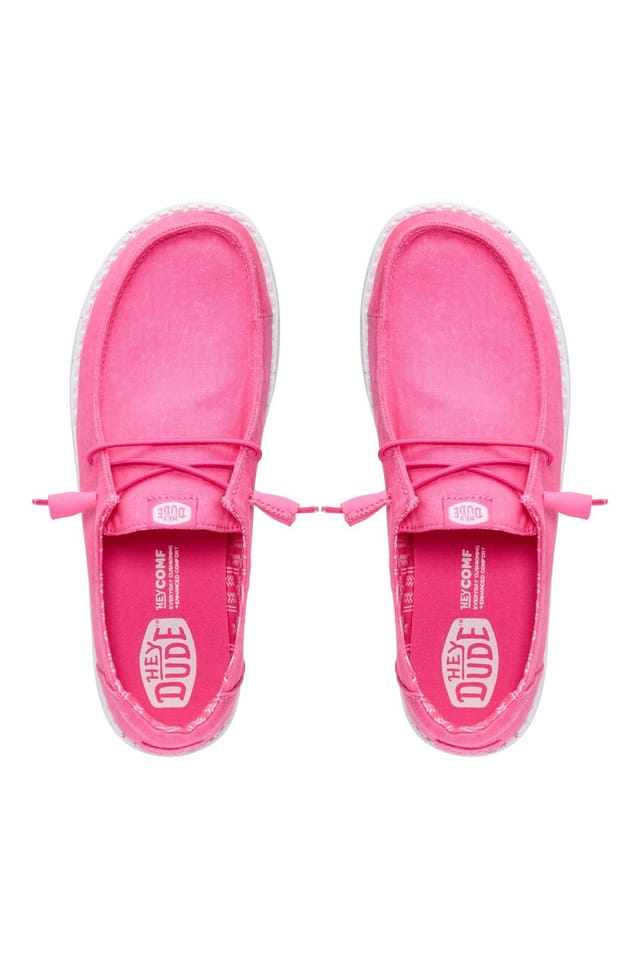 Hey Dude HEY DUDE Men's Wendy Stretch Canvas Pink - 2
