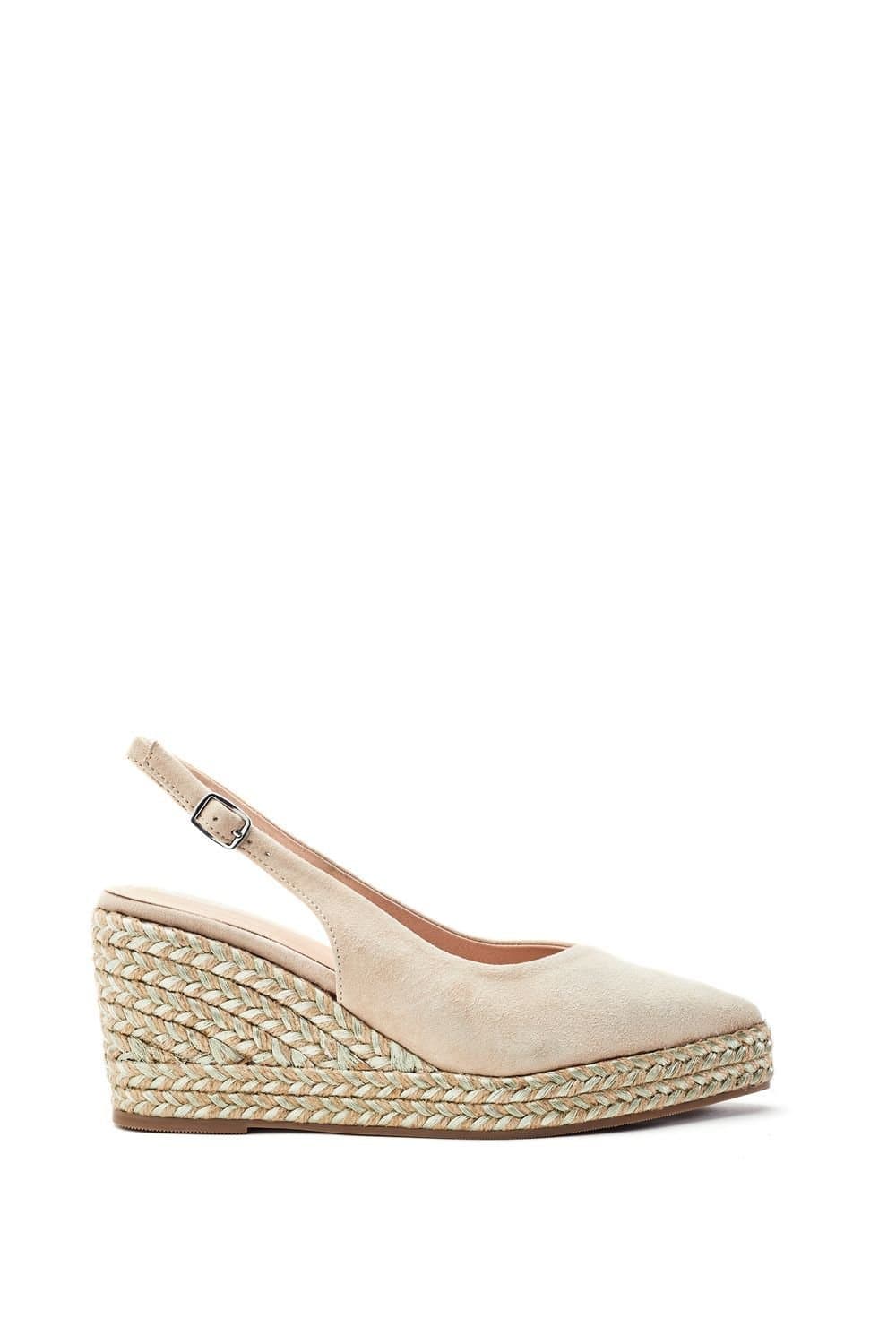Moda In Pelle Moda In Pelle Women's 'Kassani' Suede Slingback Shoes in Nude