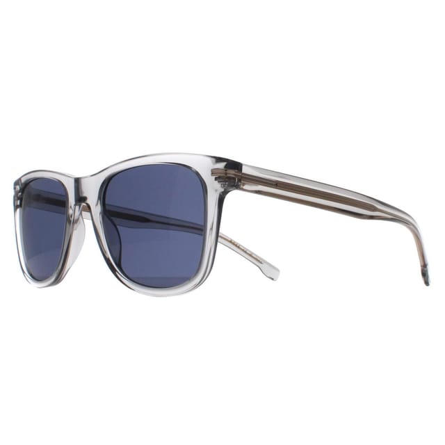 Hugo Boss Hugo Boss Men's Rectangle Transparent Grey Blue BOSS 1508/S in Clear - 2