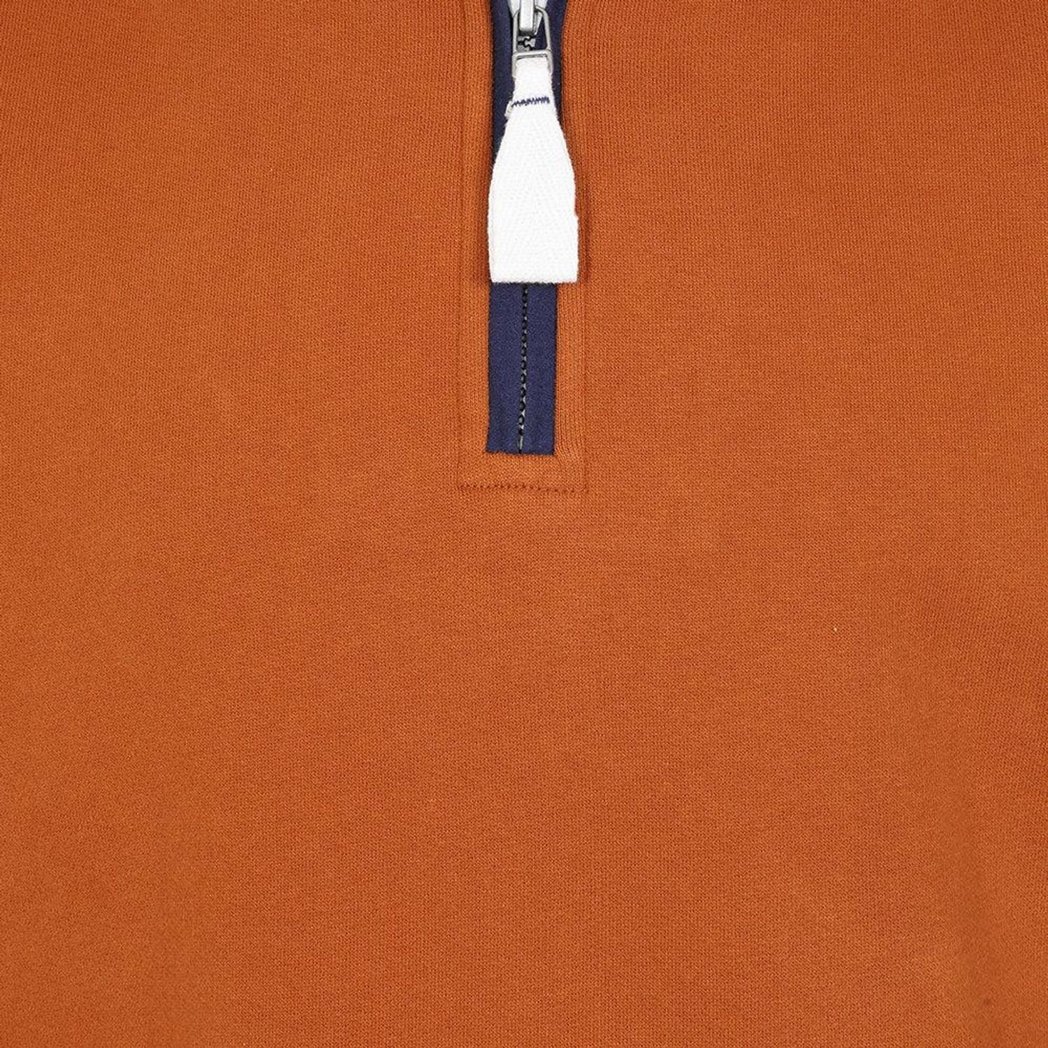 Lazy Jacks Lazy Jacks Women's Quarter Zip Sweatshirt in Burnt Orange - 3