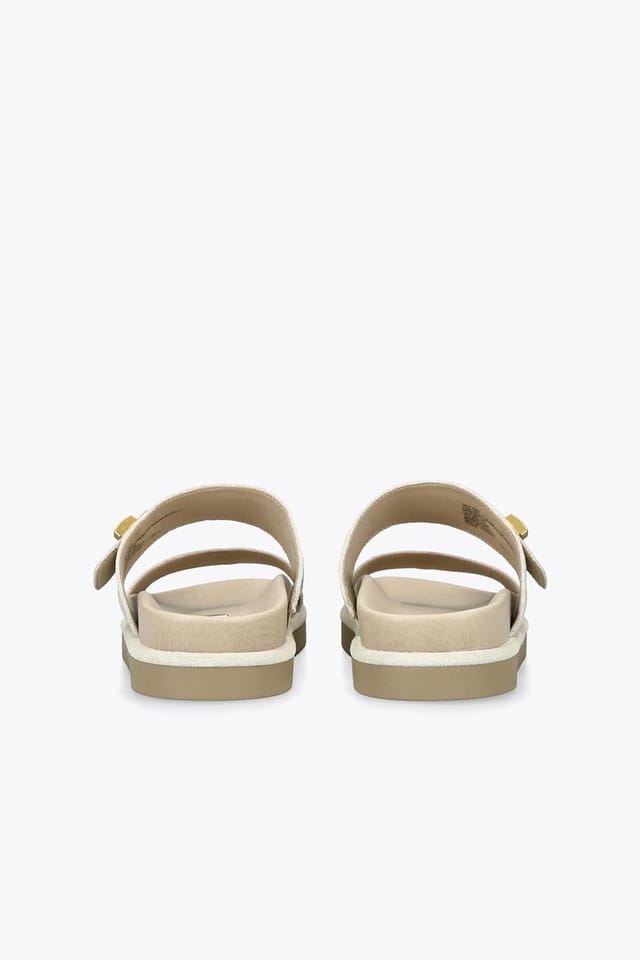 Steve Madden STEVE MADDEN Women's 'Take Two Beige Suede' Suede Flats - 3