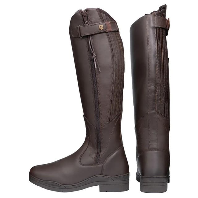 HyLAND HyLAND Women's Londonderry Winter Country Leather Riding Boots in Dark Brown - 2