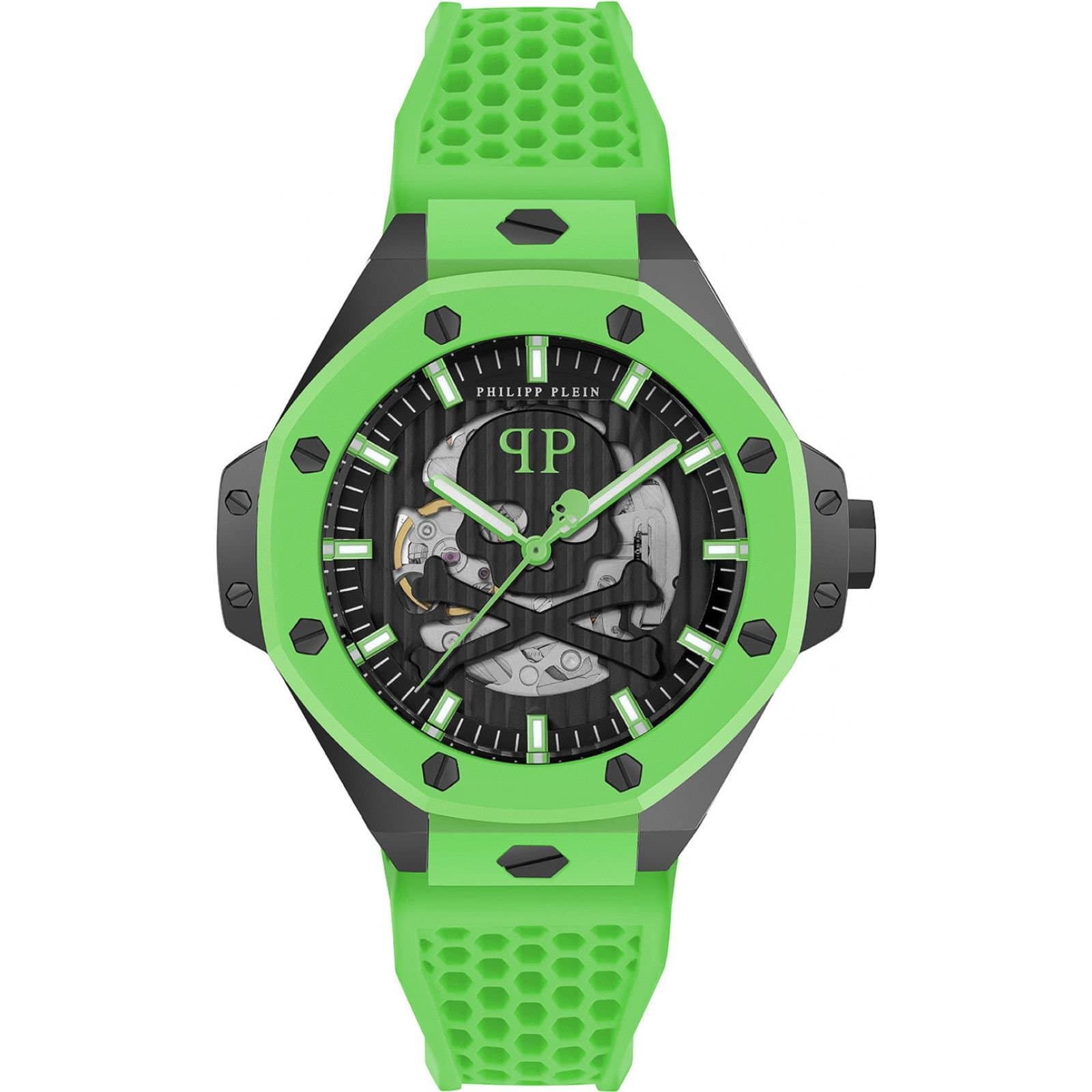 Philipp Plein Philipp Plein Men's PWPFA0624 46mm Automatic Watch in Green