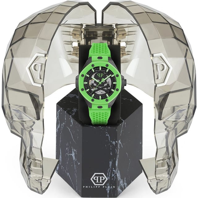 Philipp Plein Philipp Plein Men's PWPFA0624 46mm Automatic Watch in Green - 3