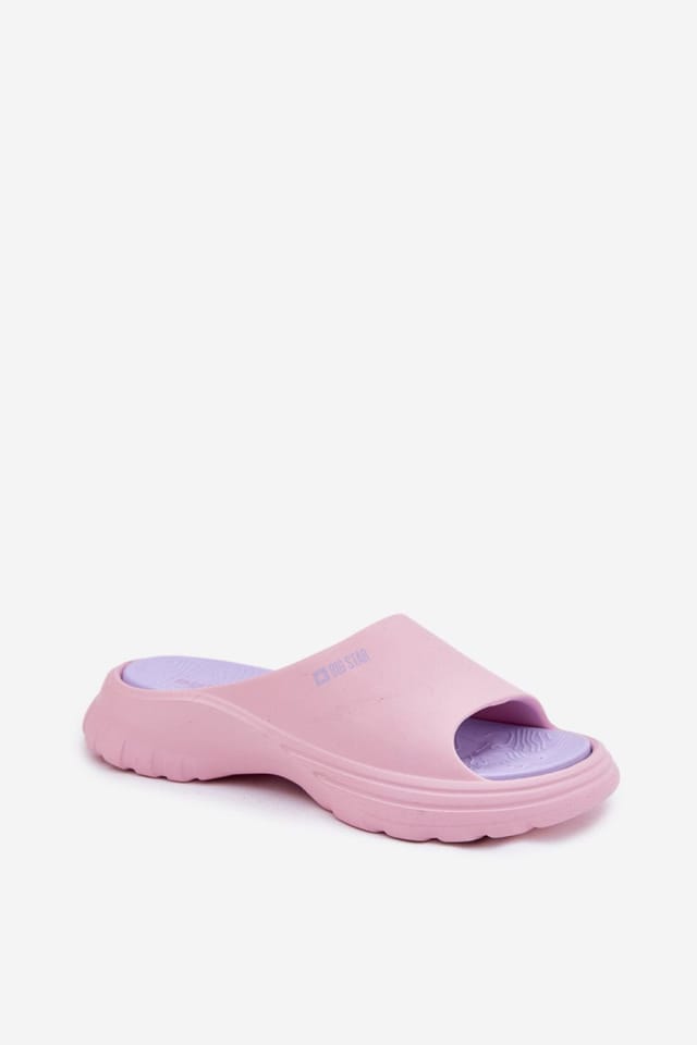 Love Lace Love Lace Women's Big Star Lightweight Foam Flip Flops Summer Comfort Sandals in Pink - 2