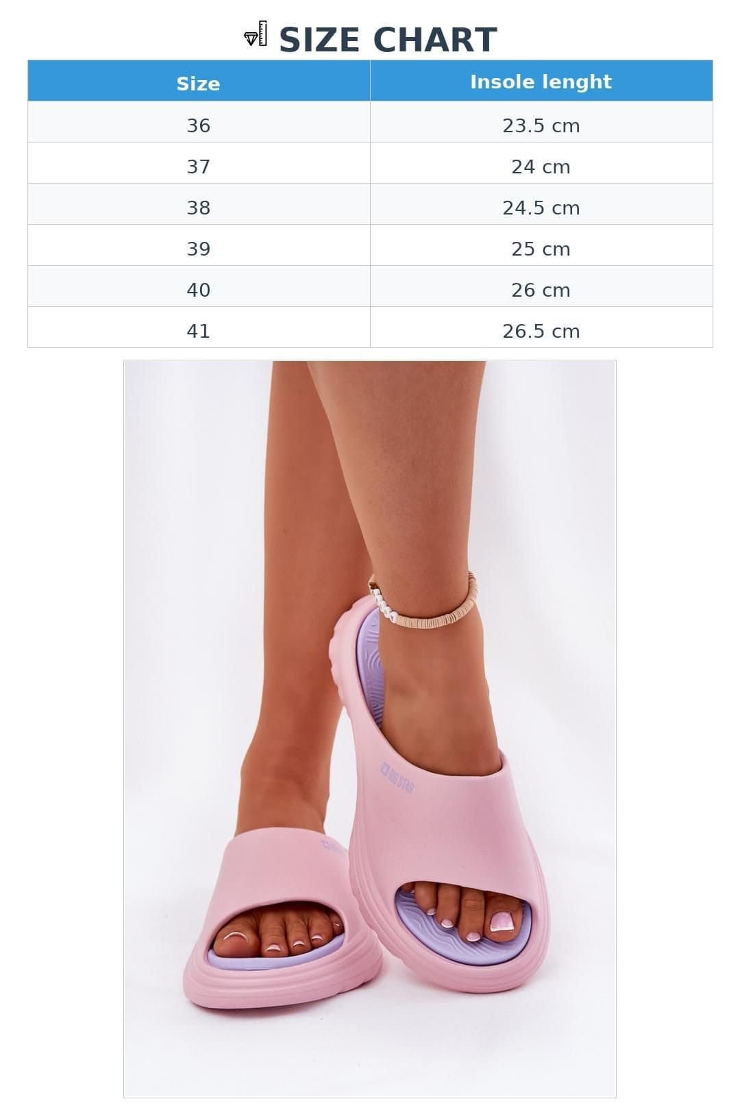 Love Lace Love Lace Women's Big Star Lightweight Foam Flip Flops Summer Comfort Sandals in Pink - 4