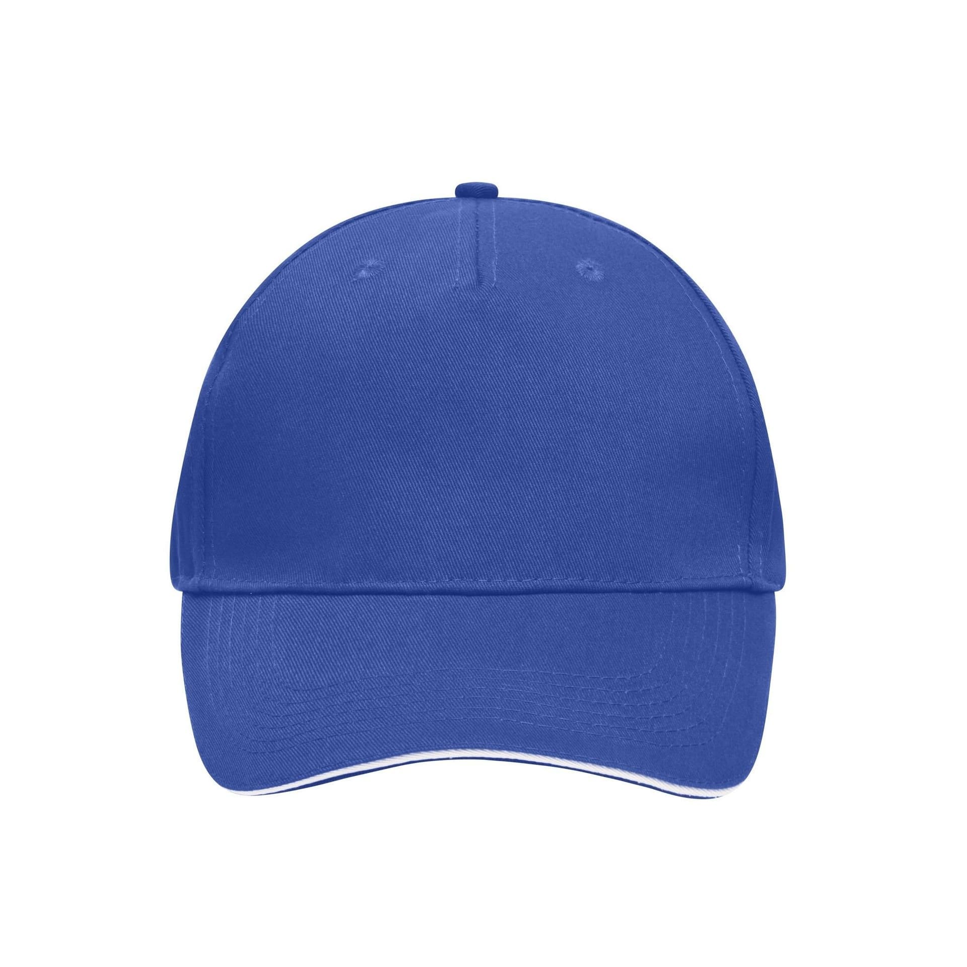 Myrtle Beach Myrtle Beach Men's 5 Panel Sandwich Peak Baseball Cap in Mid Blue