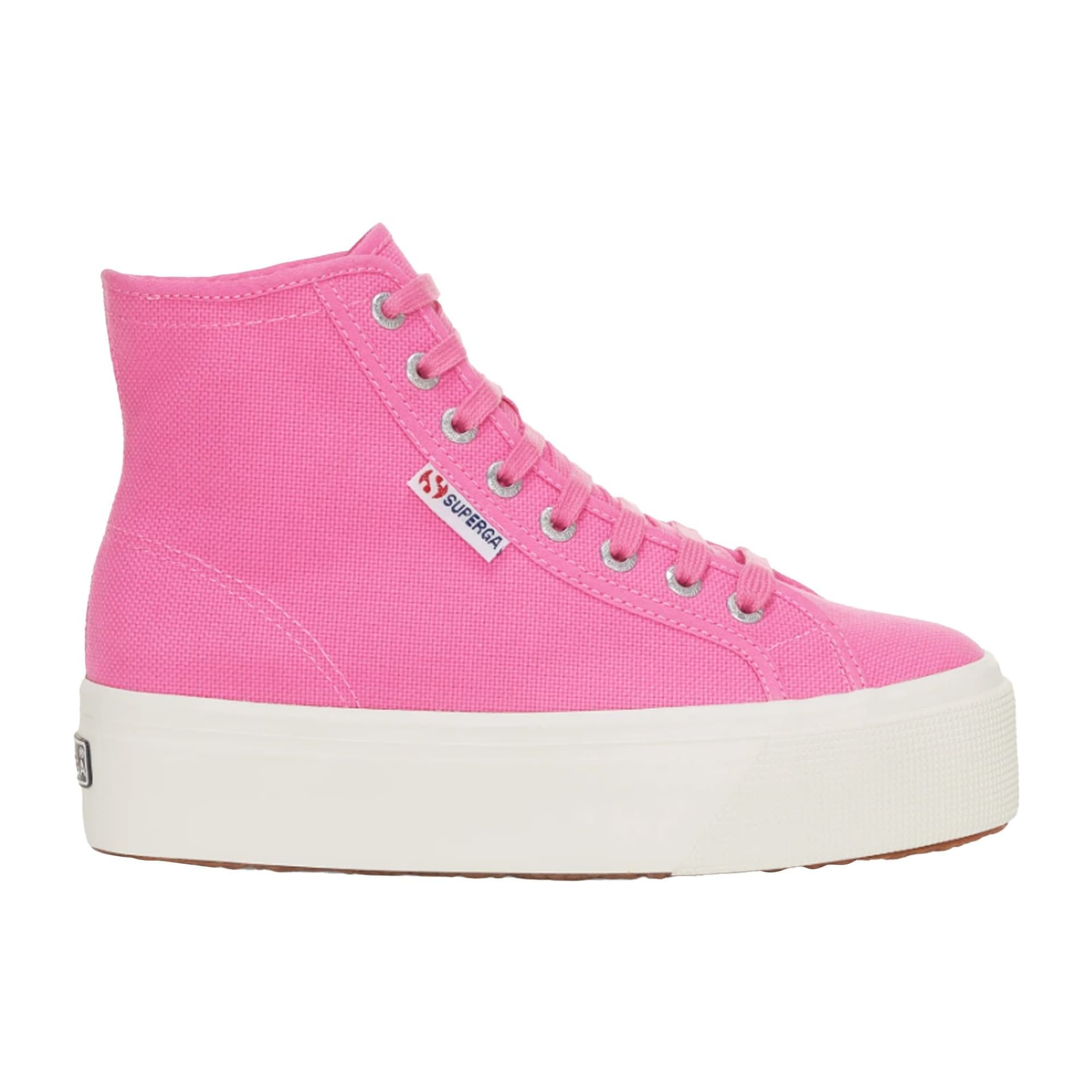 Superga Superga Women's 2708 Lace Up High Tops in Pink