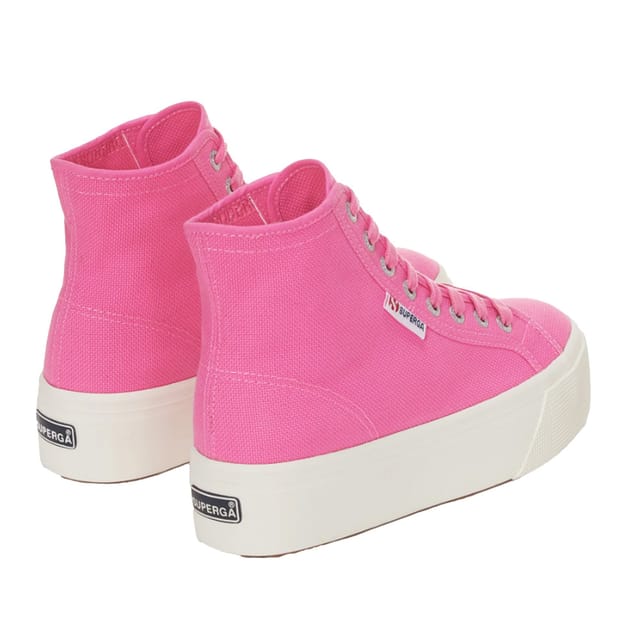 Superga Superga Women's 2708 Lace Up High Tops in Pink - 2