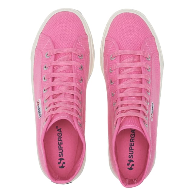 Superga Superga Women's 2708 Lace Up High Tops in Pink - 3