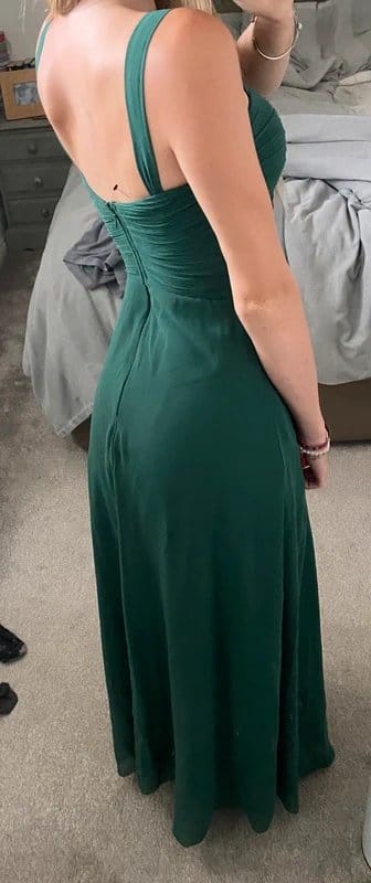 Starzz Dark Green Vintage Bridesmaid Dress