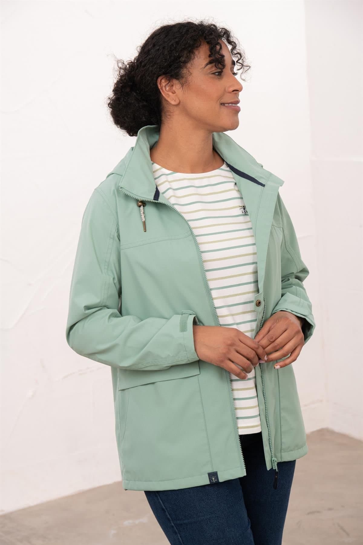 Lighthouse Clothing Lighthouse Clothing Women's Beachcomber Waterproof Jacket Spring Sumer Outdoor Coat in Pale Green