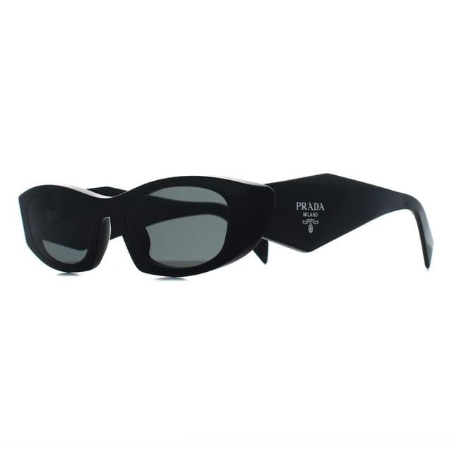 Prada Prada Women's Oval Black Dark Grey PRB16S - 2