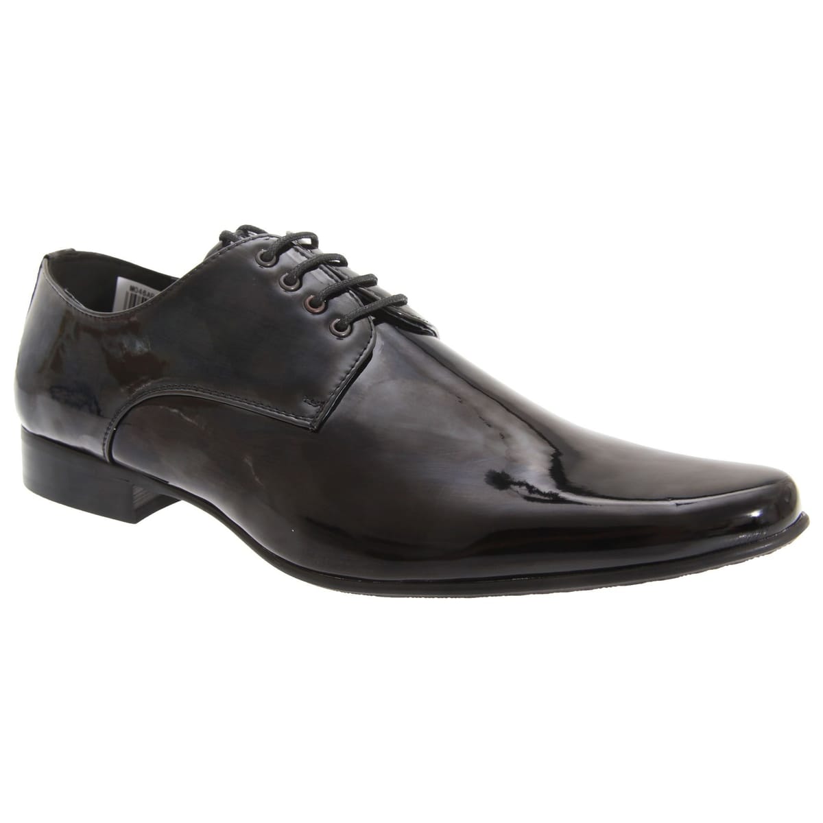 Goor Goor Men's Patent Leather Lace-Up Chisel Toe Gibson Dress Shoes in Black - 1