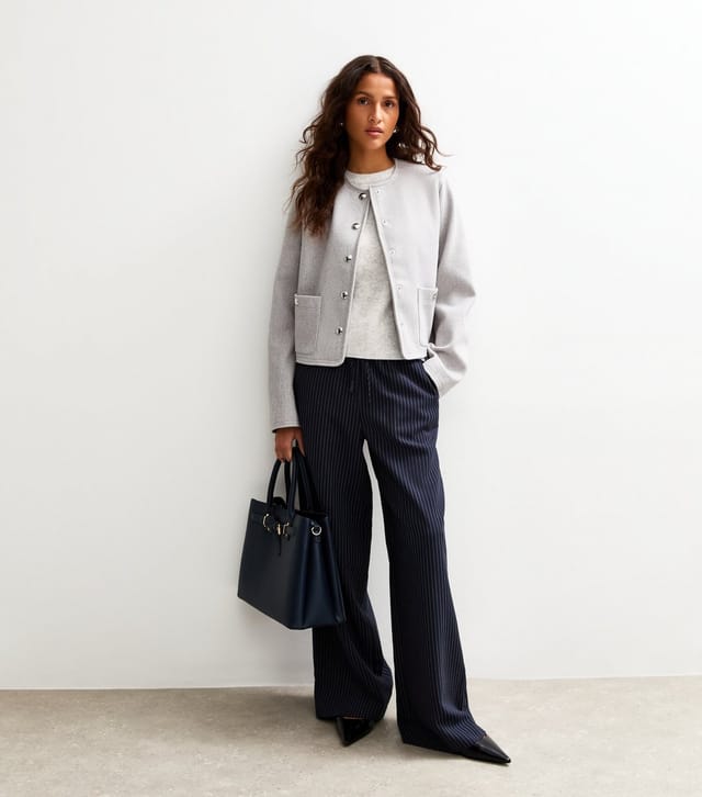 New Look Women's Light Grey Short Sleeve Midweight Knit T-Shirt New Look - 3