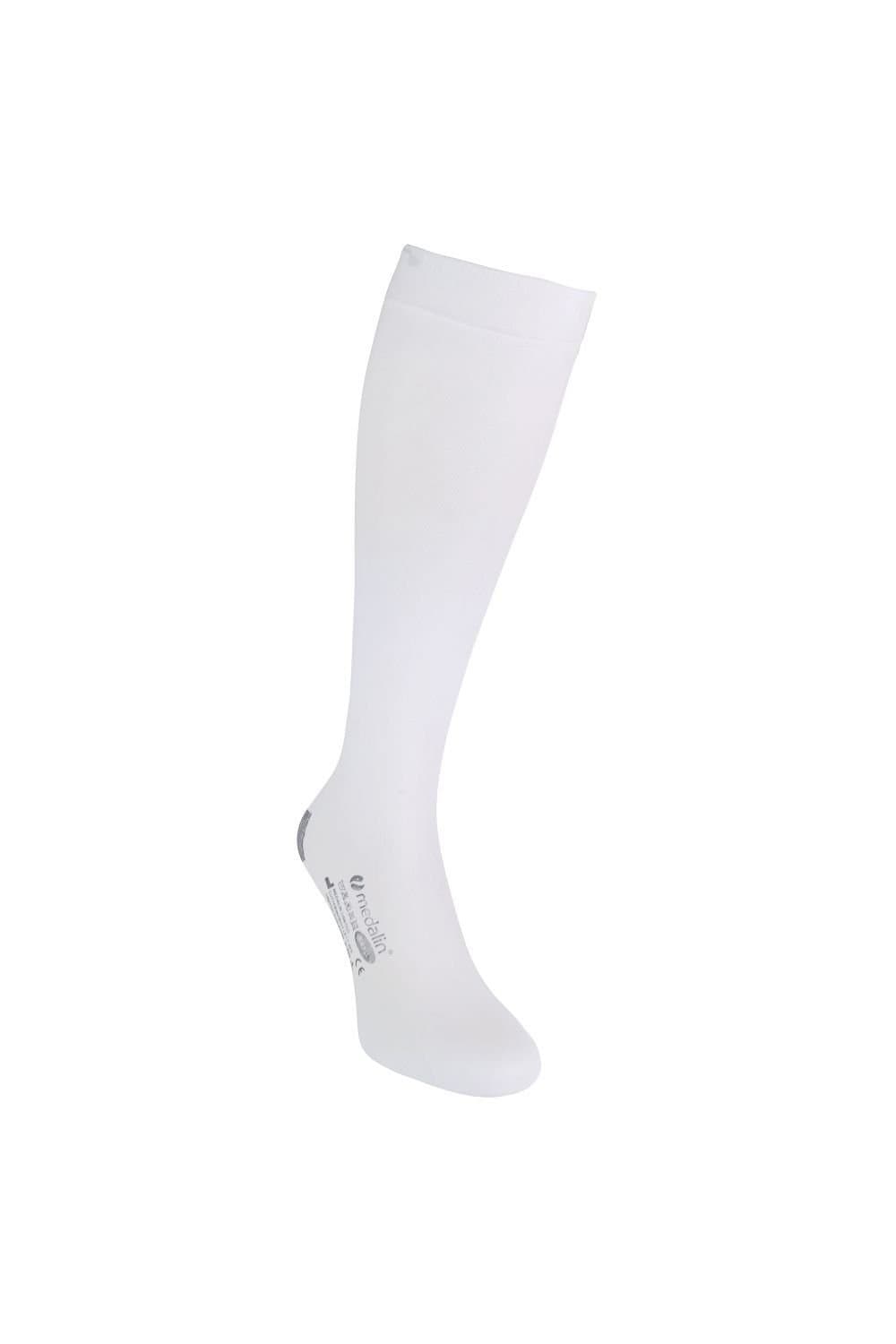 Medalin Medalin Men's Below Knee Anti Embolism Stockings in White