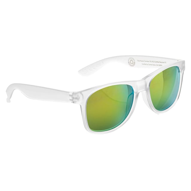 XD Design XD Design Men's Gleam Polycarbonate Mirrored Sunglasses in White - 2
