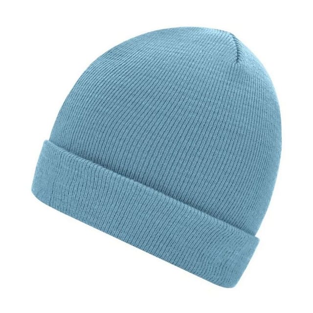 Myrtle Beach Myrtle Beach Men's Knitted Beanie in Light Blue - 2