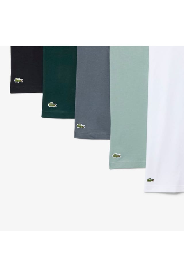 Lacoste Lacoste Men's 5 Pack Cotton Crew Neck T-Shirts Multi - 2