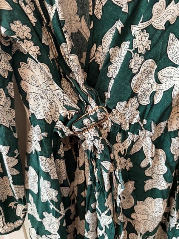 Zara Zara green printed playsuit