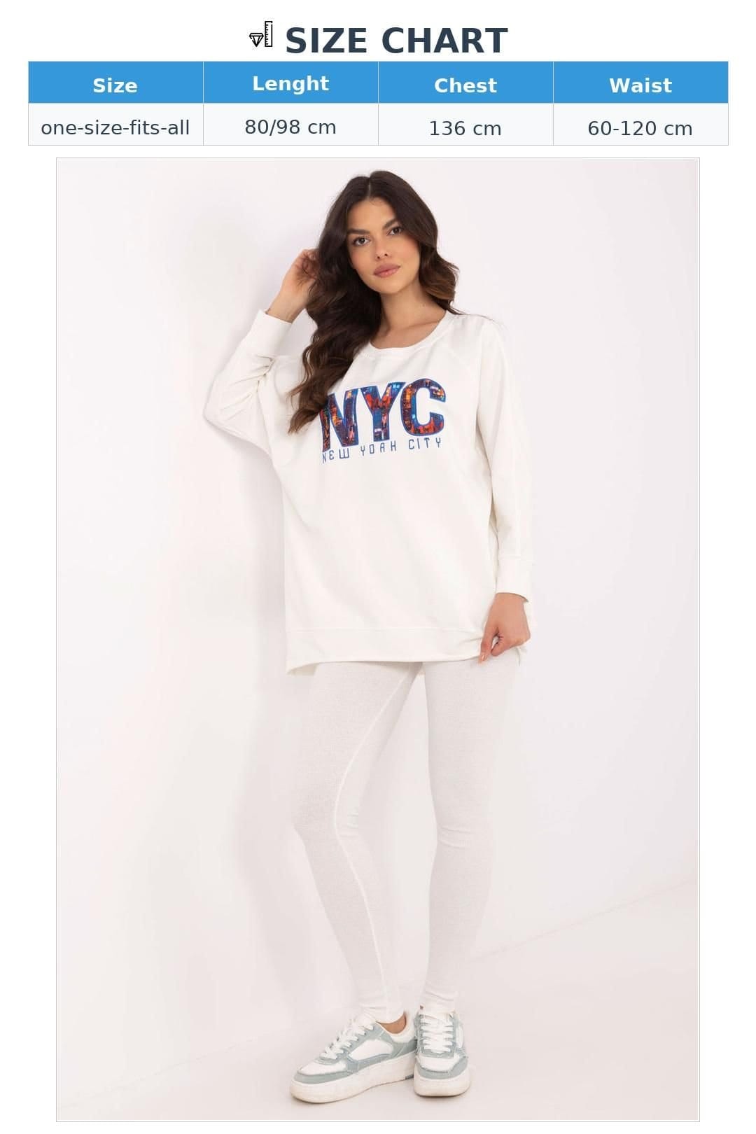 Love Lace Love Lace Women's Cotton Blend Sweatshirt Leggings Set in White - 4