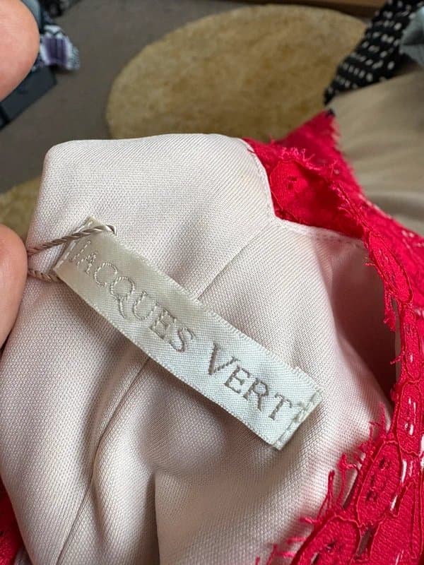 Jacques Vert Jacques Vert Red Lace Occasion Dress – UK 18 – BNWOT