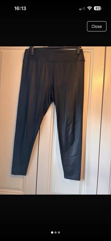 New Look New look wet look leggings size 16