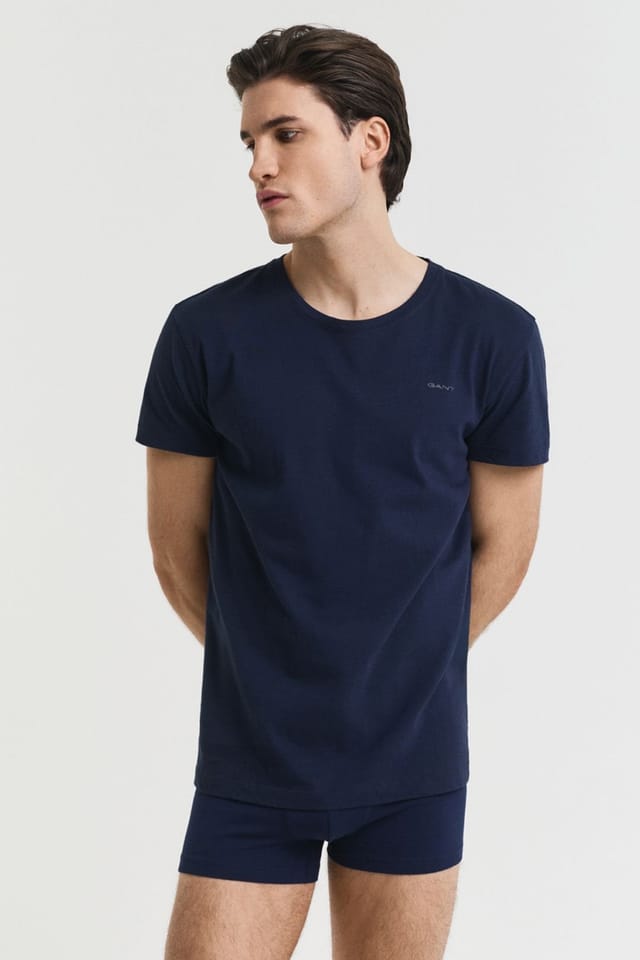 Gant Gant Men's Crew Neck T-Shirt 2 Pack Navy Blue - 2