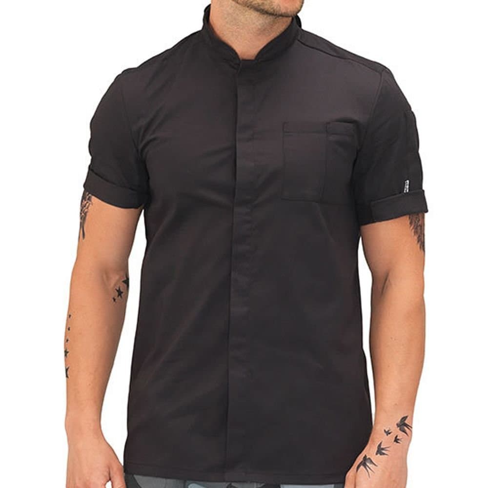 Le Chef Le Chef Men's Chef Jacket in Black