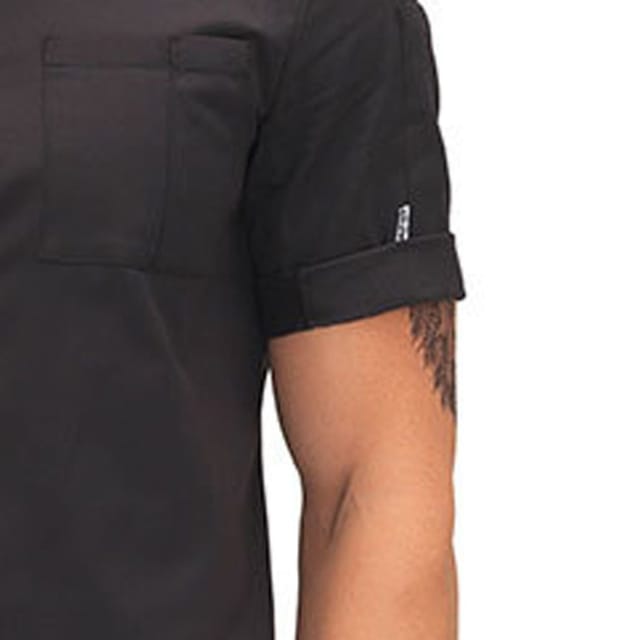 Le Chef Le Chef Men's Chef Jacket in Black - 2