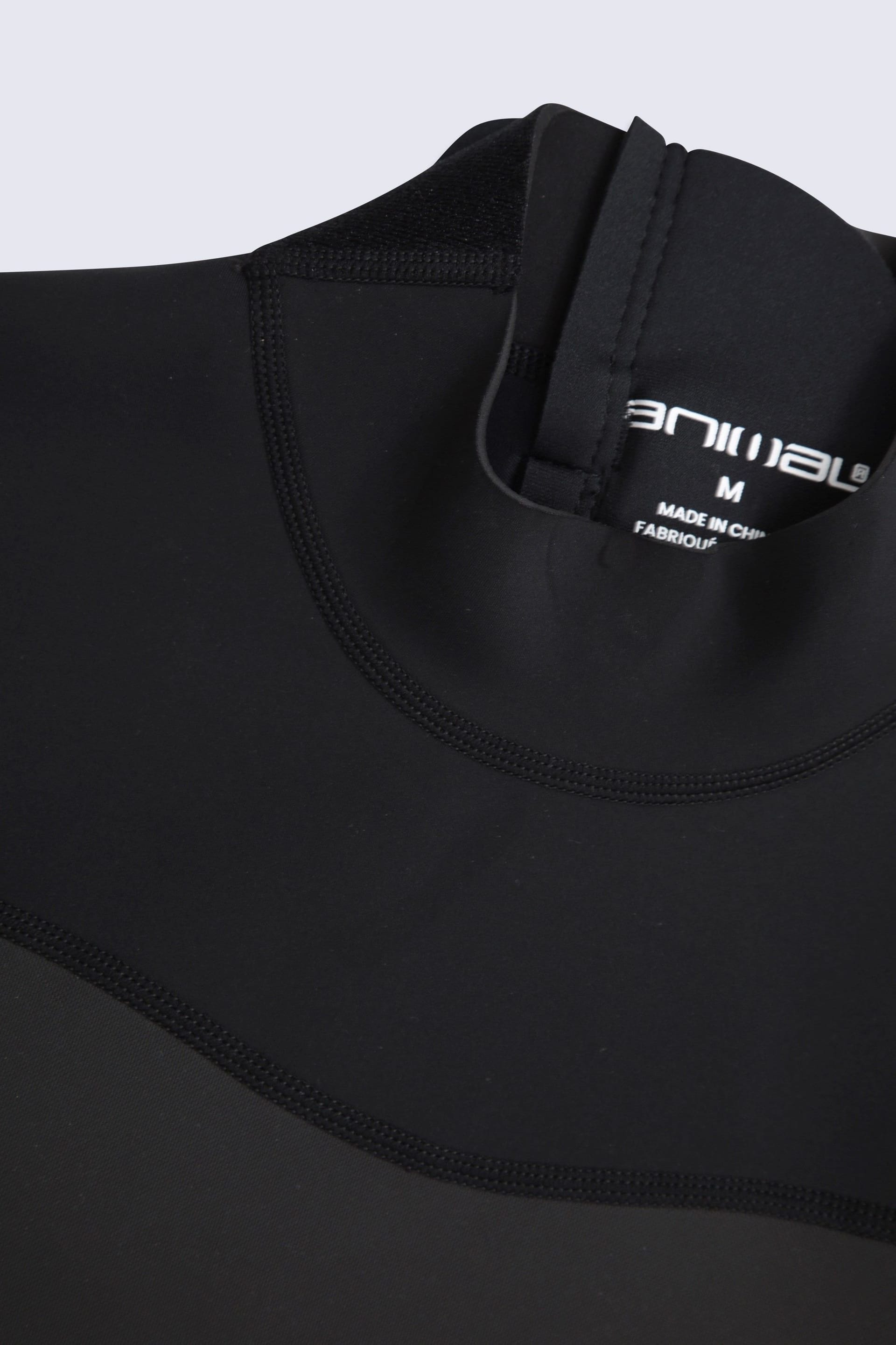 Animal Animal Men's 'Slater' Comfortable Lightweight Stretchy Swim Surf Shorty Wetsuit in Black - 4