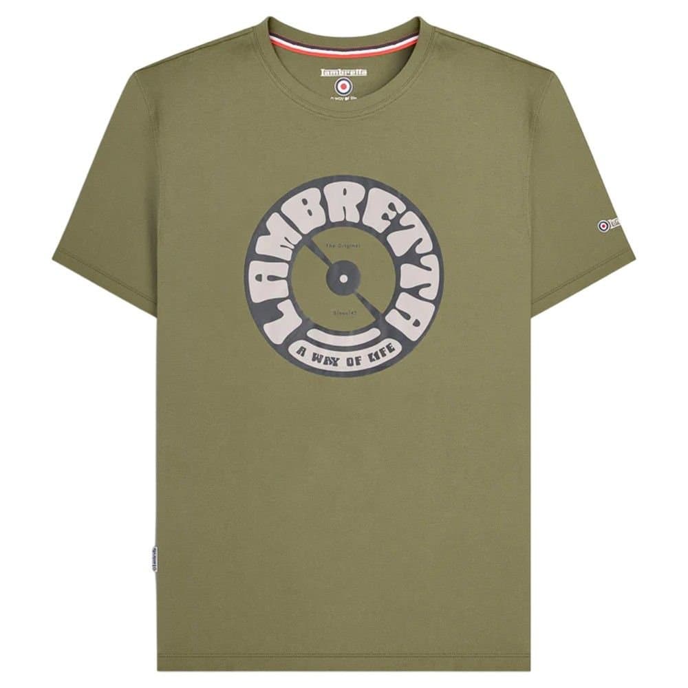 Lambretta Lambretta Men's Vinyl Rrd T-Shirt in Khaki
