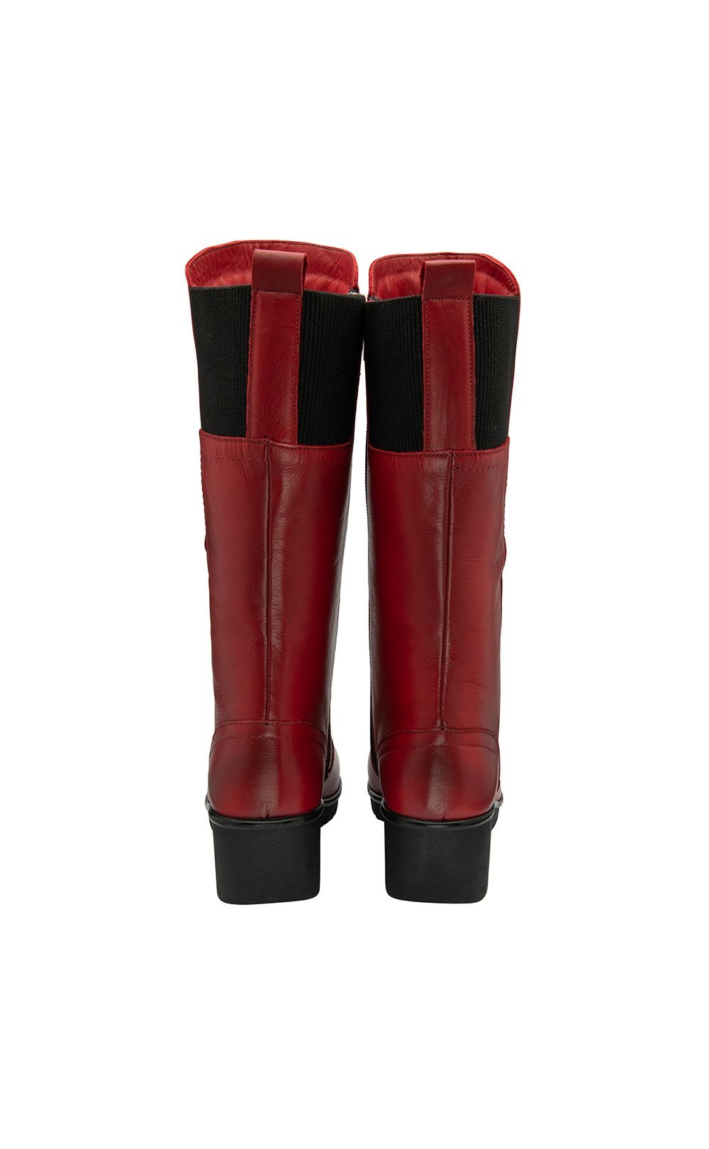 Lotus Lotus Women's 'Fitzgerald' Leather Wedge Mid-Calf Boots in Red - 3