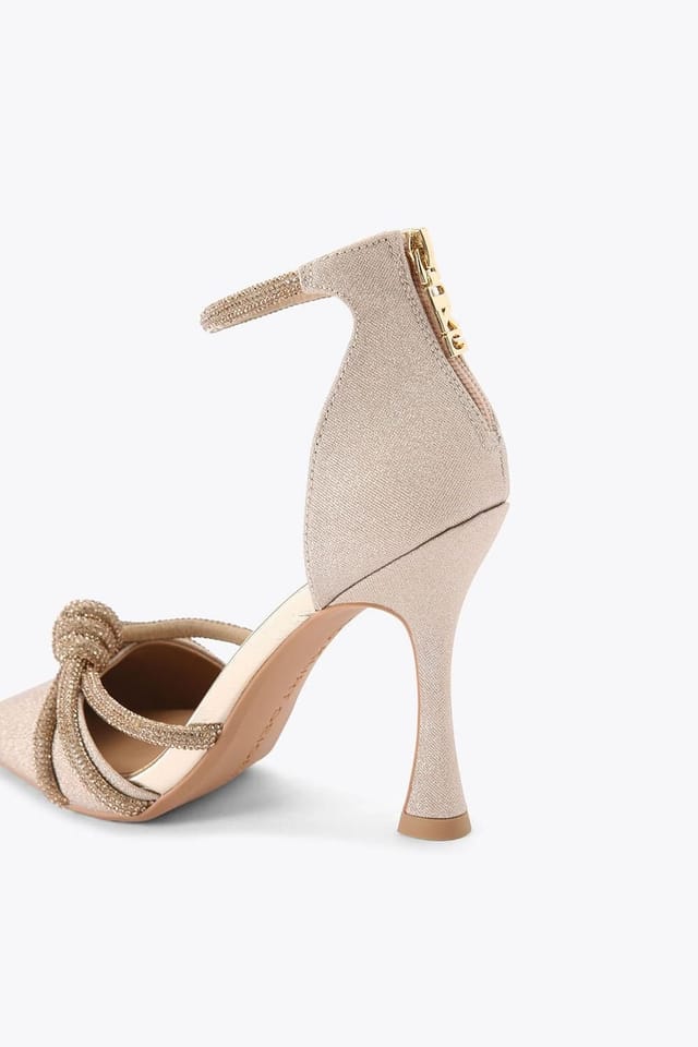 KG Kurt Geiger KG Kurt Geiger Women's 'Ava2' Fabric Heels in Gold - 3