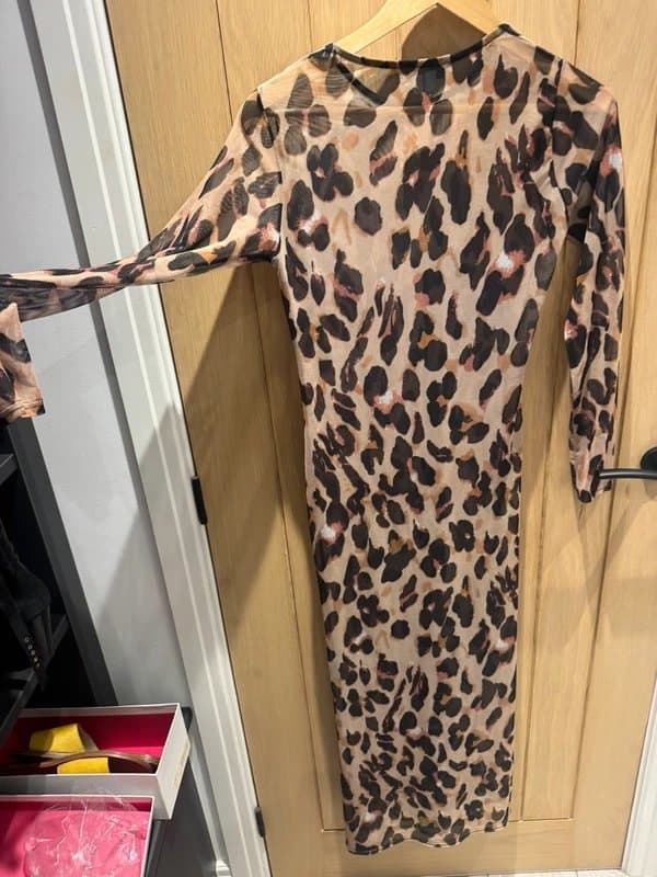 Never Fully Dressed Leopard print sheer Never Fully Dressed Dress