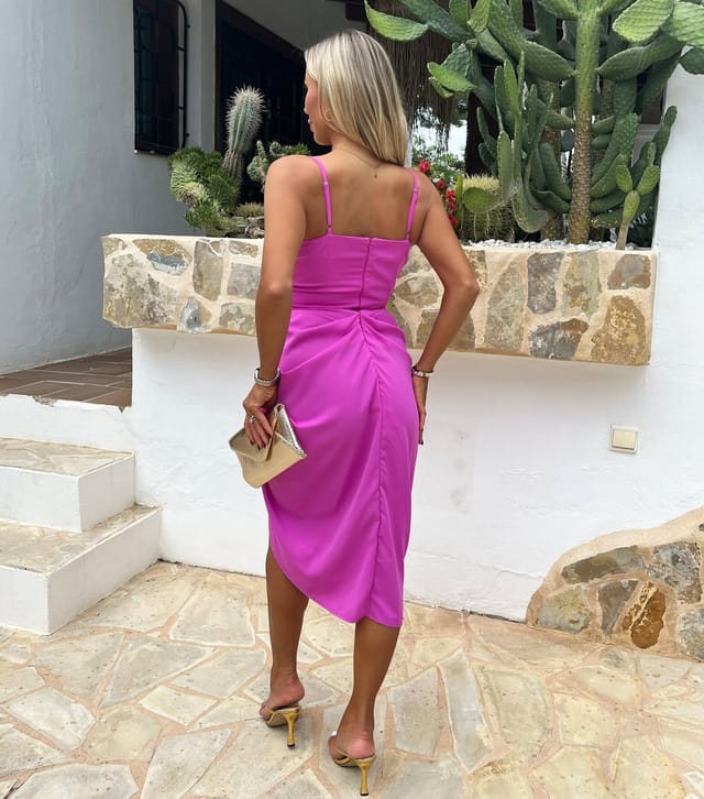 AX Paris Women's Pink Draped Wrap Dress AX Paris New Look - 3