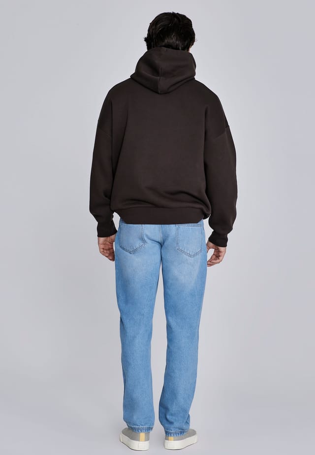 SikSilk SikSilk Men's Essentials Hoodie in Brown - 3