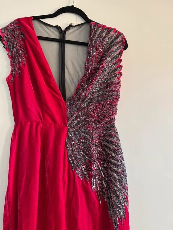 ASOS Embellished velvet jumpsuit