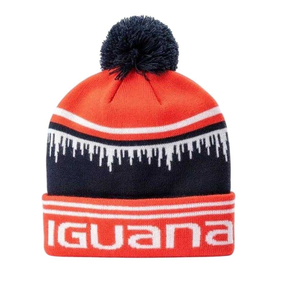 Iguana Iguana Men's Logo Acrylic Beanie in Red