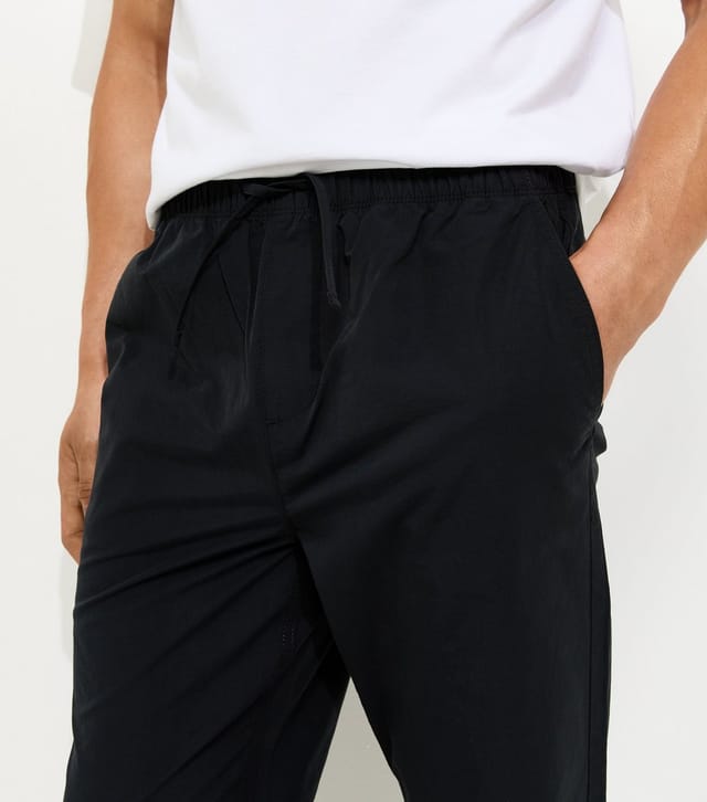 New Look Men's Black Regular Pull On Trousers New Look - 3