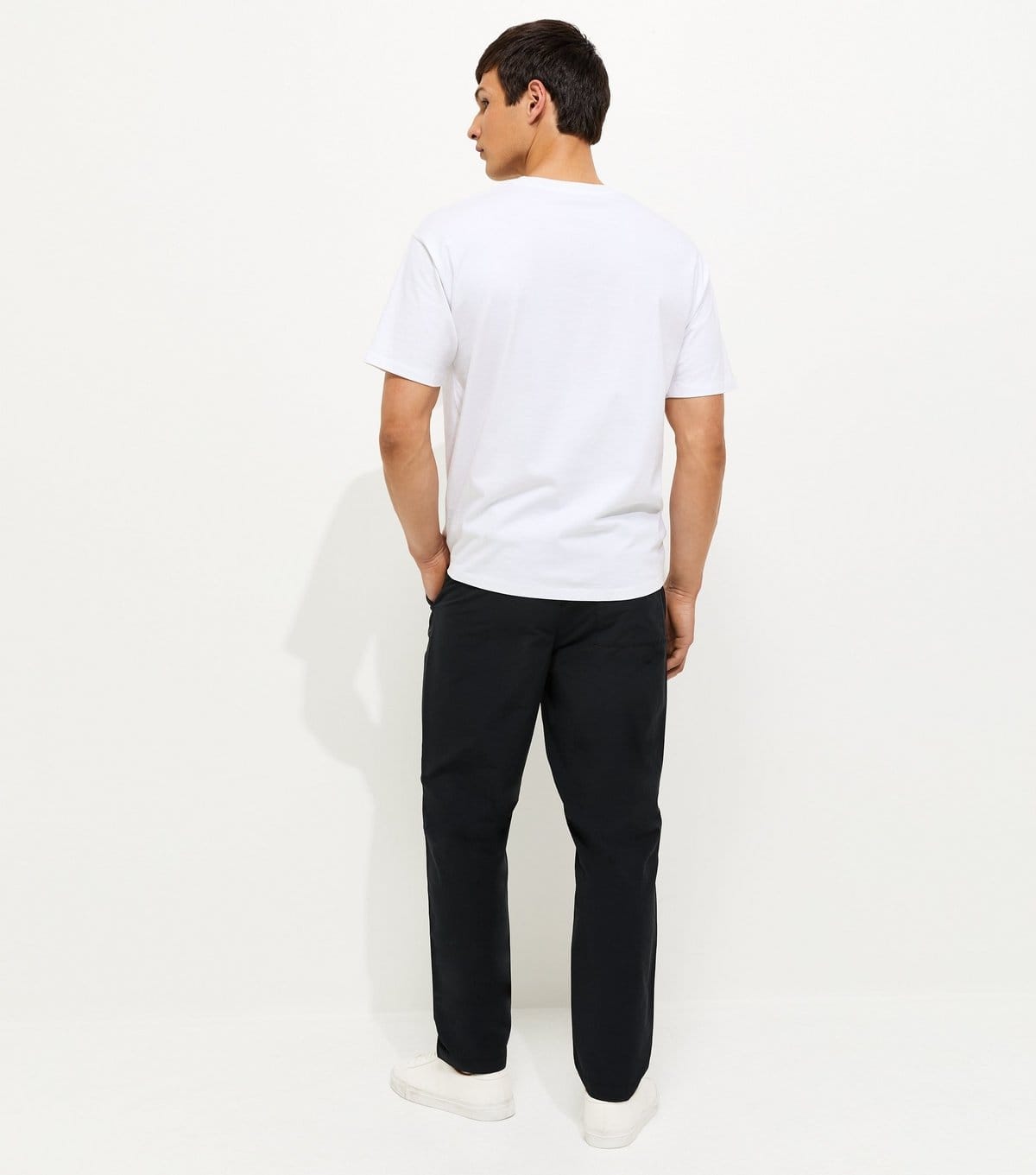 New Look Men's Black Regular Pull On Trousers New Look - 4