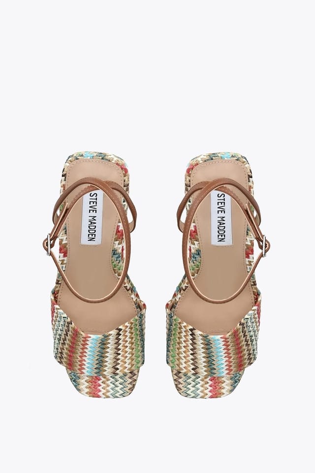 Steve Madden STEVE MADDEN Women's 'Outright Multi' Fabric Sandals - 2